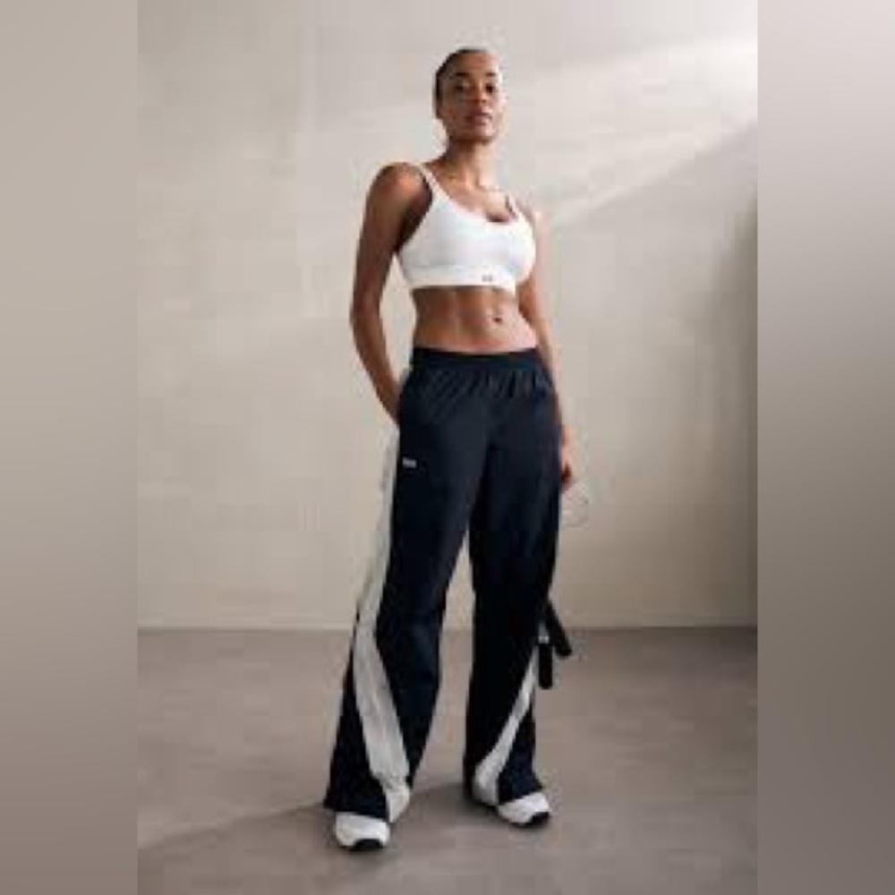 Under Armour Black and White Track Pants